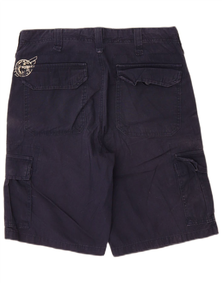 Pantaloni scurți cargo Asics pentru bărbați IT 46 Small W30 Bumbac bleumarin