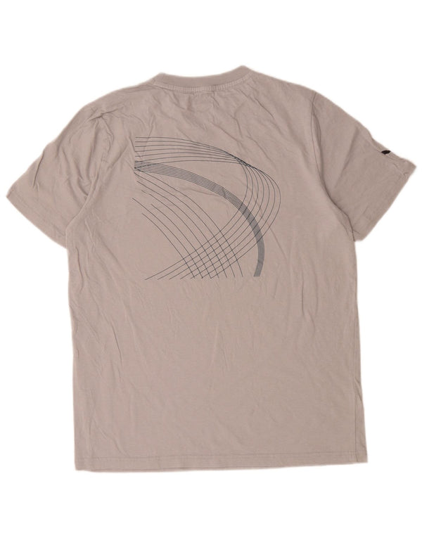 Puma Mens Graphic T-Shirt Top Medium Grey Cotton
