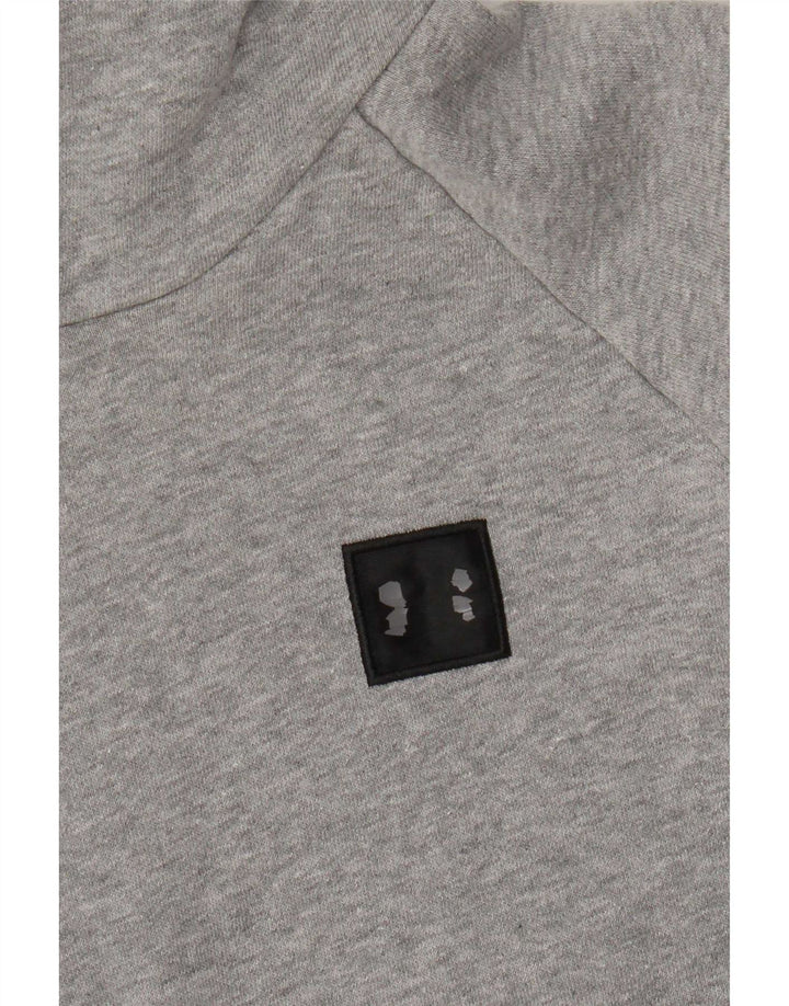 Pulover Under Armour pentru bărbați, bumbac cu moale, gri mic