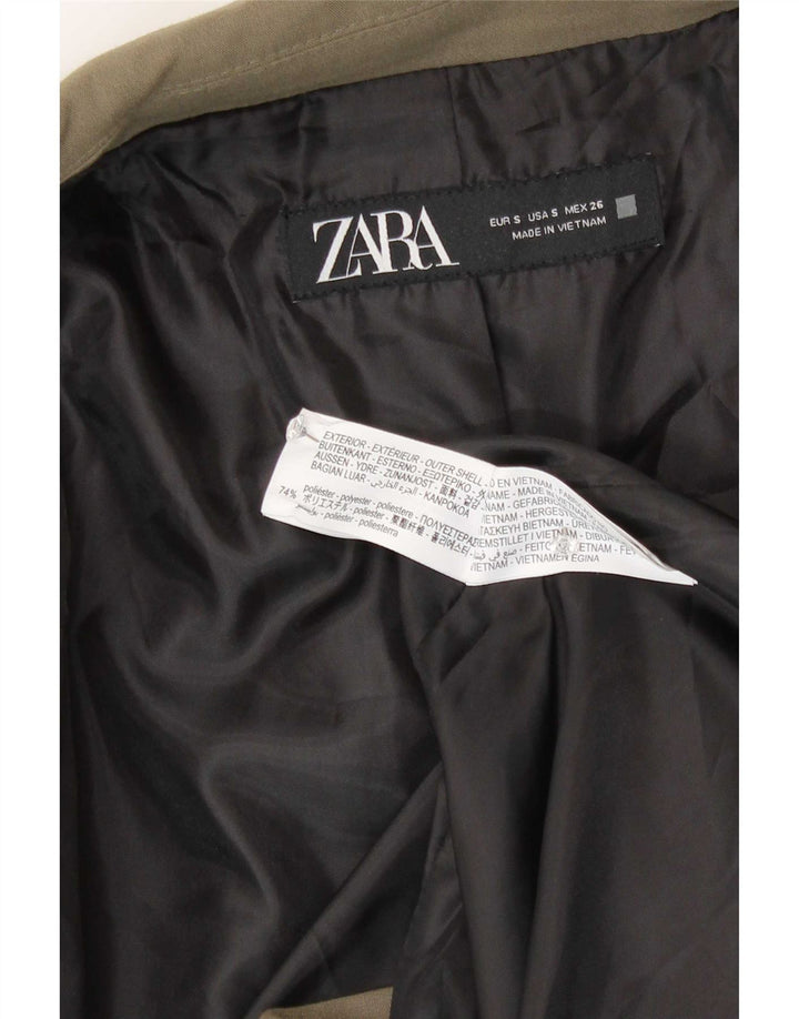 Jachetă blazer supradimensionată pentru femei Zara UK 10 Mic Kaki