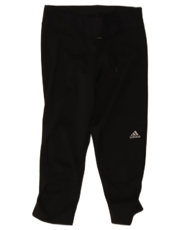 Leggings Adidas Climalite Capri pentru femei UK 8/10 Poliester negru mic