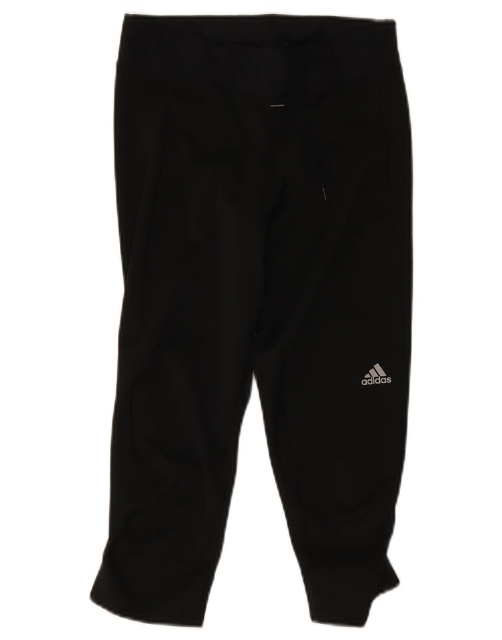 Leggings Adidas Climalite Capri pentru femei UK 8/10 Poliester negru mic
