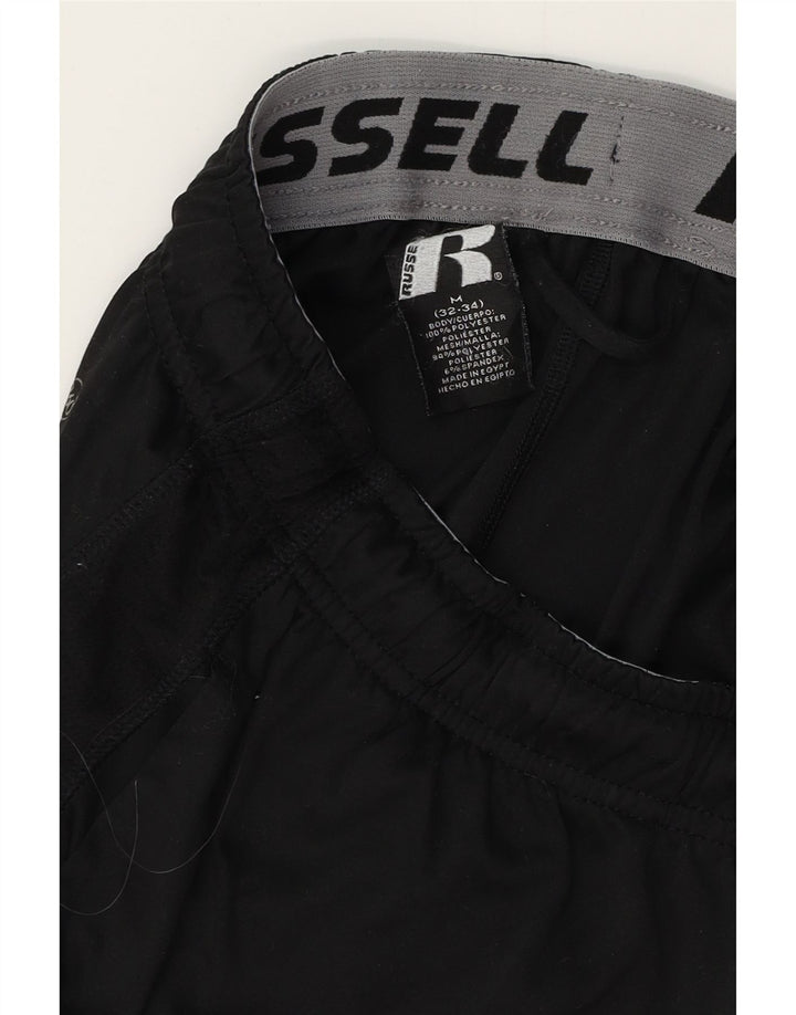 Pantaloni scurți sport Dri-Power pentru bărbați RUSSELL ATHLETIC, poliester mediu negru