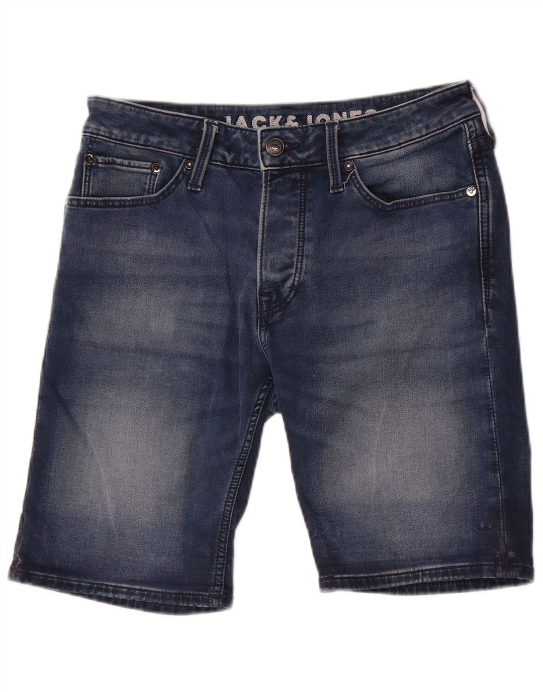 Pantaloni scurți Jack & Jones bărbați din denim mic W29 bumbac albastru