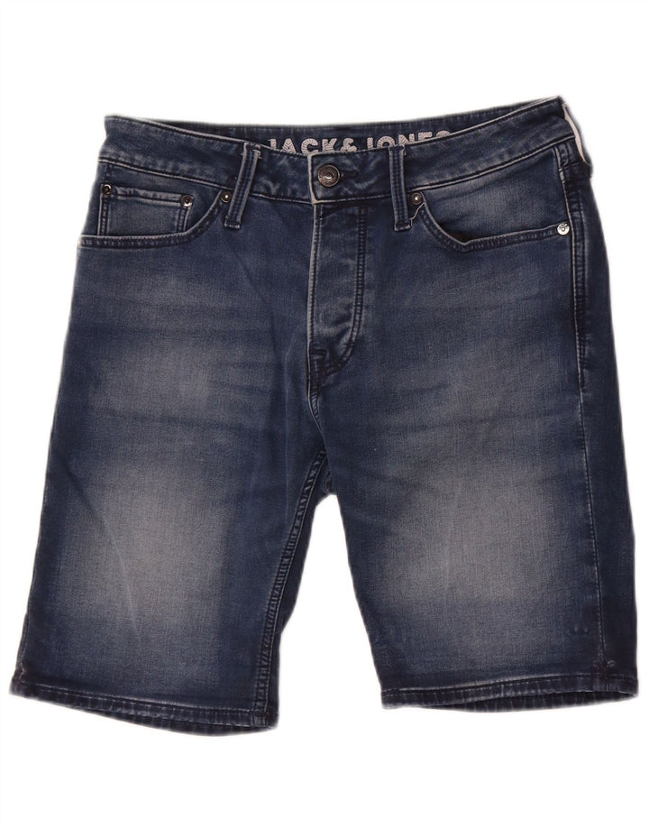 Pantaloni scurți Jack & Jones bărbați din denim mic W29 bumbac albastru