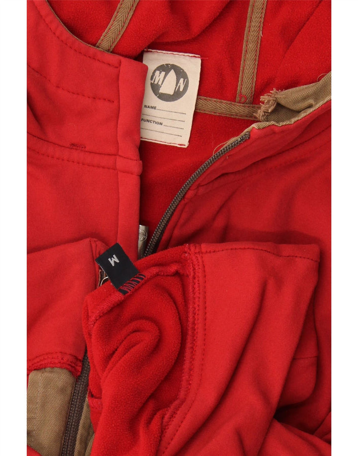 Murphy & Nye Pulover Crop Zip Hoodie pentru femei UK 14 Medium Red