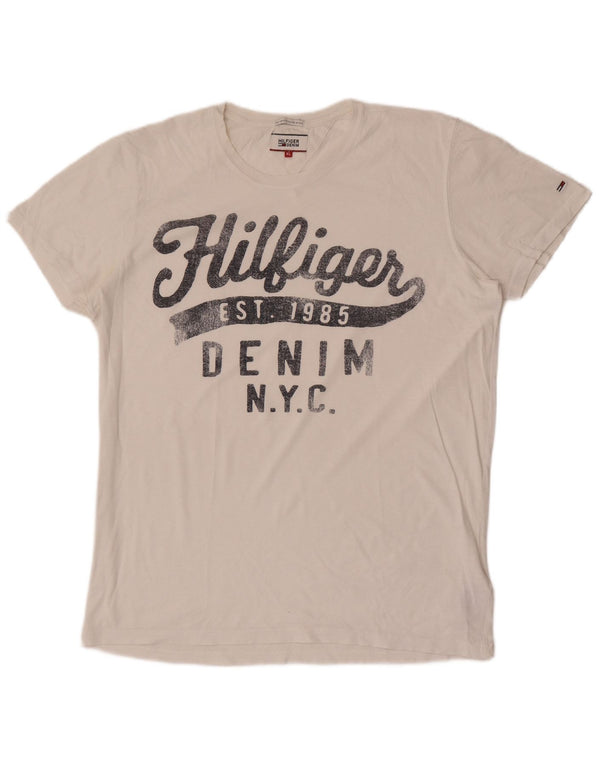 Tricou grafic Tommy Hilfiger pentru bărbați Top XL Bumbac alb