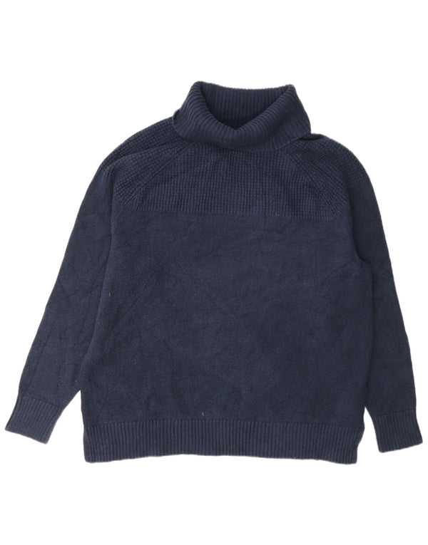 Pulover pentru femei L.L.Bean cu gât rulat, UK 18 XL, bumbac bleumarin