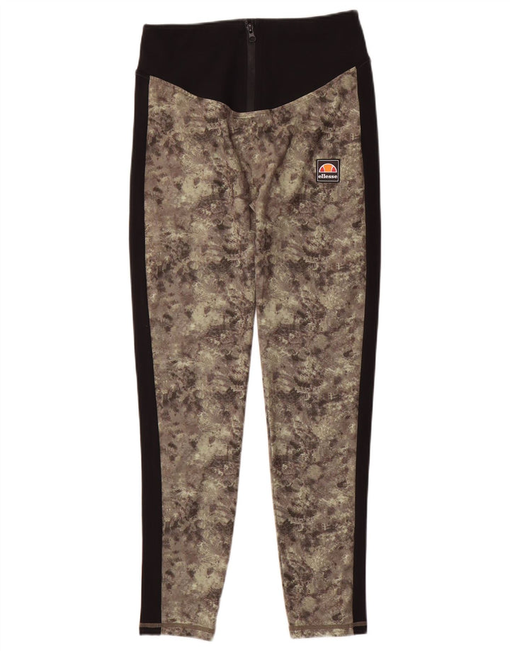 Leggings pentru femei Ellesse UK 10 Poliester camuflaj verde mic