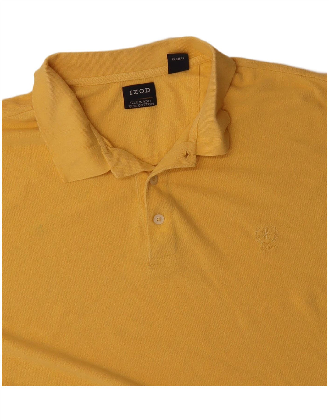 Tricou polo IZOD pentru bărbați, bumbac galben XL