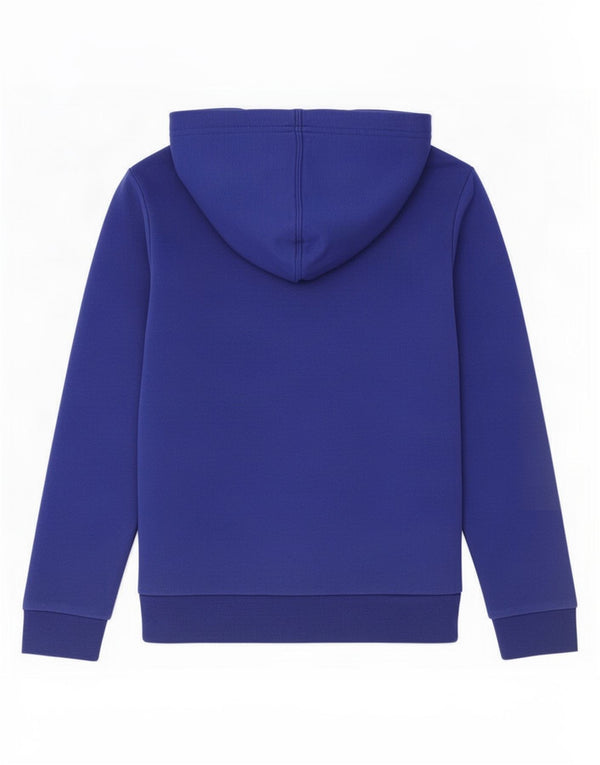 Adidas Boys Graphic Hoodie Jumper 9-10 Years Blue Cotton