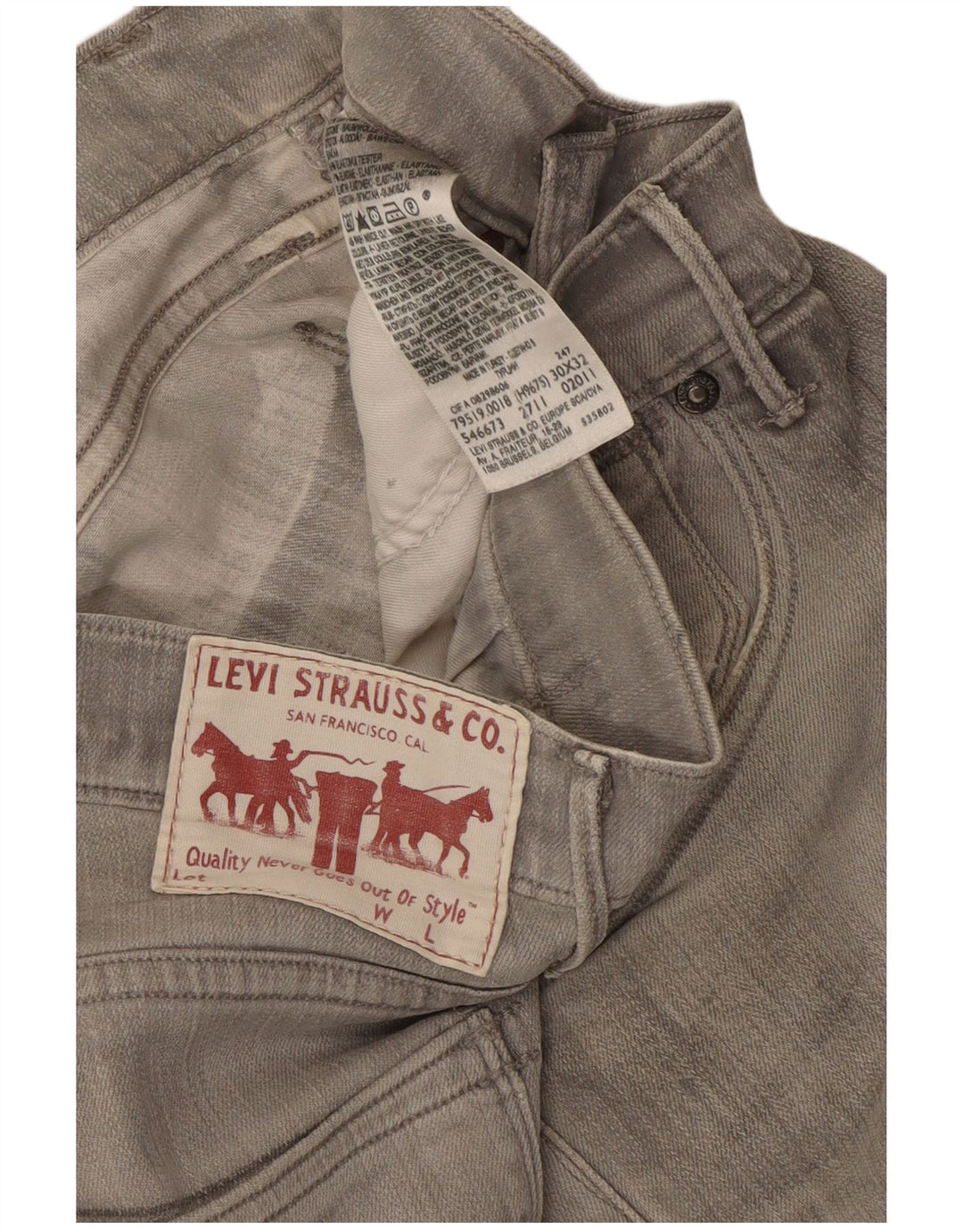 Blugi Levi's 519 Slim pentru femei W30 L32 bumbac gri