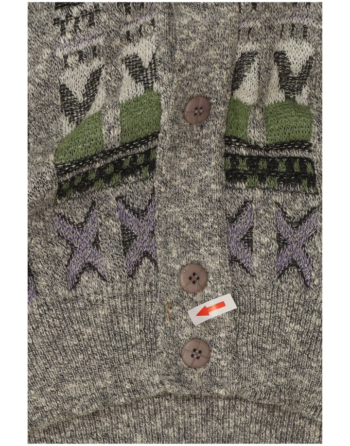 Pulover Cardigan Bărbați VINTAGE 2XL Multicolor Geometric