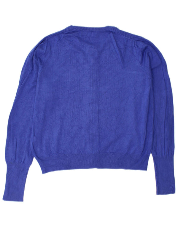 Pulover cardigan pentru femei Marks & Spencer UK 12 Medium Blue Viscose