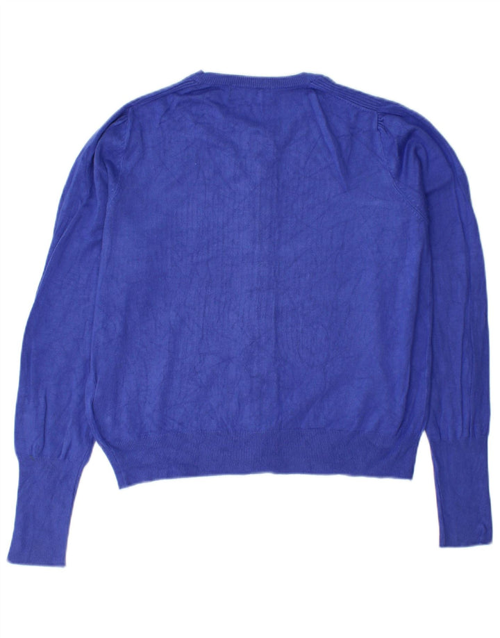 Pulover cardigan pentru femei Marks & Spencer UK 12 Medium Blue Viscose