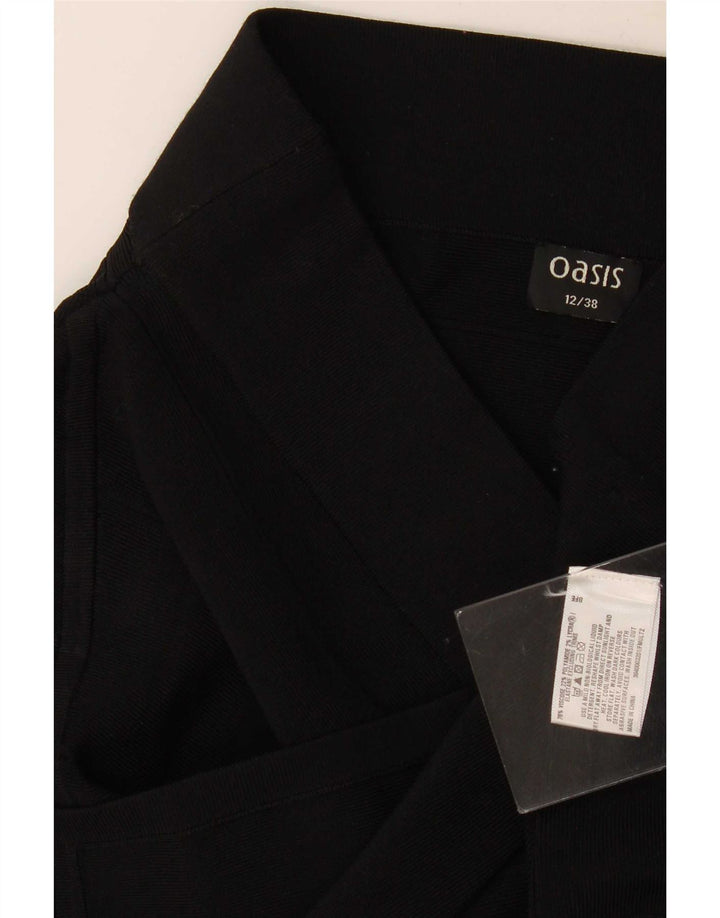 Fusta creion pentru femei Oasis UK 12 Medium W28 Viscoza neagra