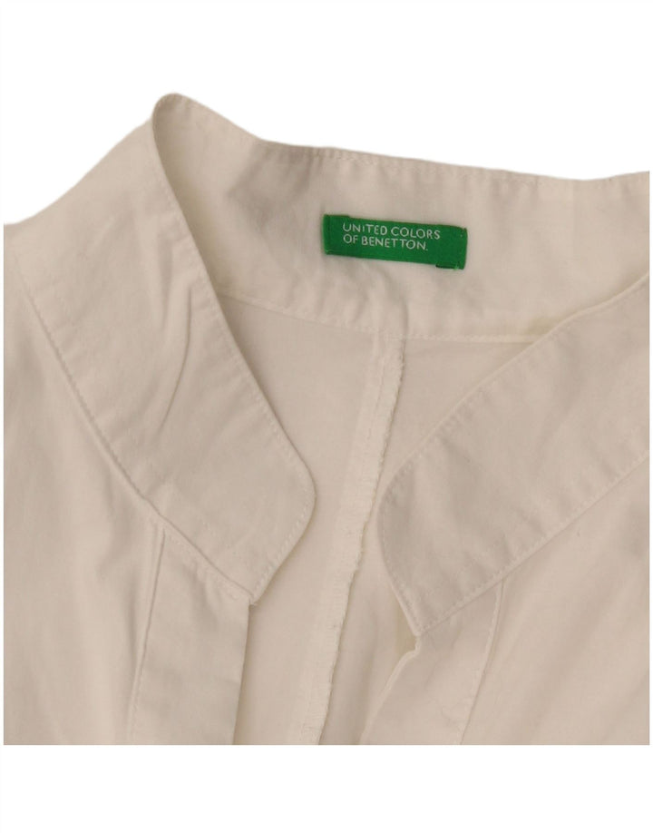 Bluză cămașă pentru femei BENETTON UK 14 Medium White