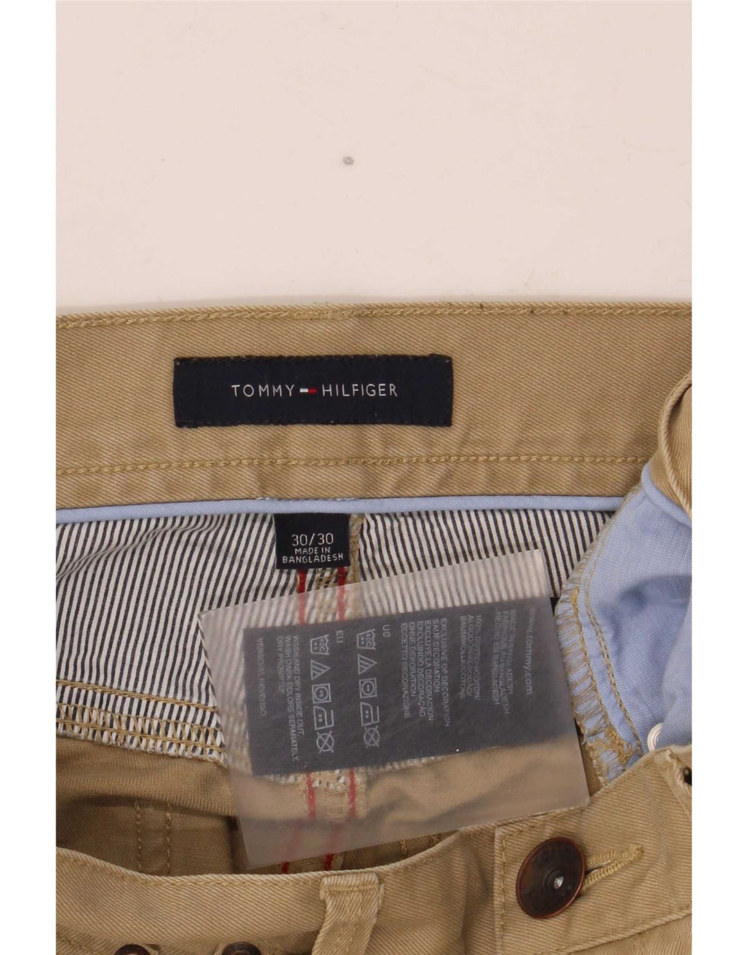 Blugi Bootcut pentru bărbați Tommy Hilfiger W30 L30 bumbac bej