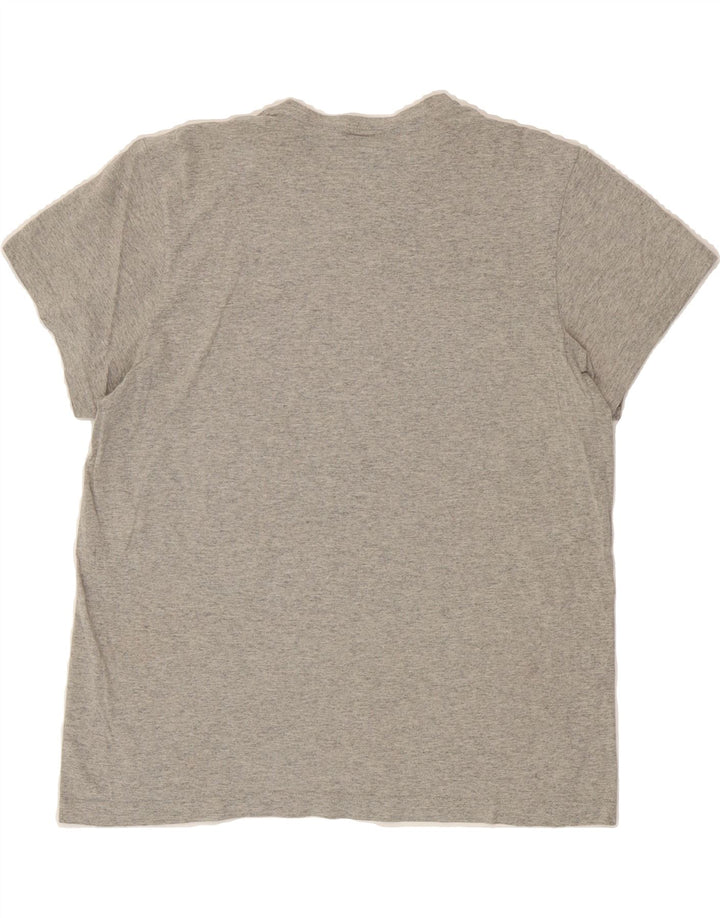 ADIDAS Mens Graphic T-Shirt Top Medium Grey Vintage Adidas and Second-Hand Adidas from Messina Hembry 