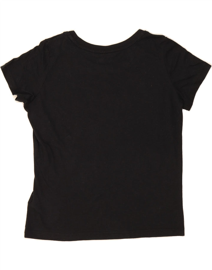 NIKE Womens Oversized Graphic T-Shirt Top UK 6 XS Black Polyester Vintage Nike and Second-Hand Nike from Messina Hembry 