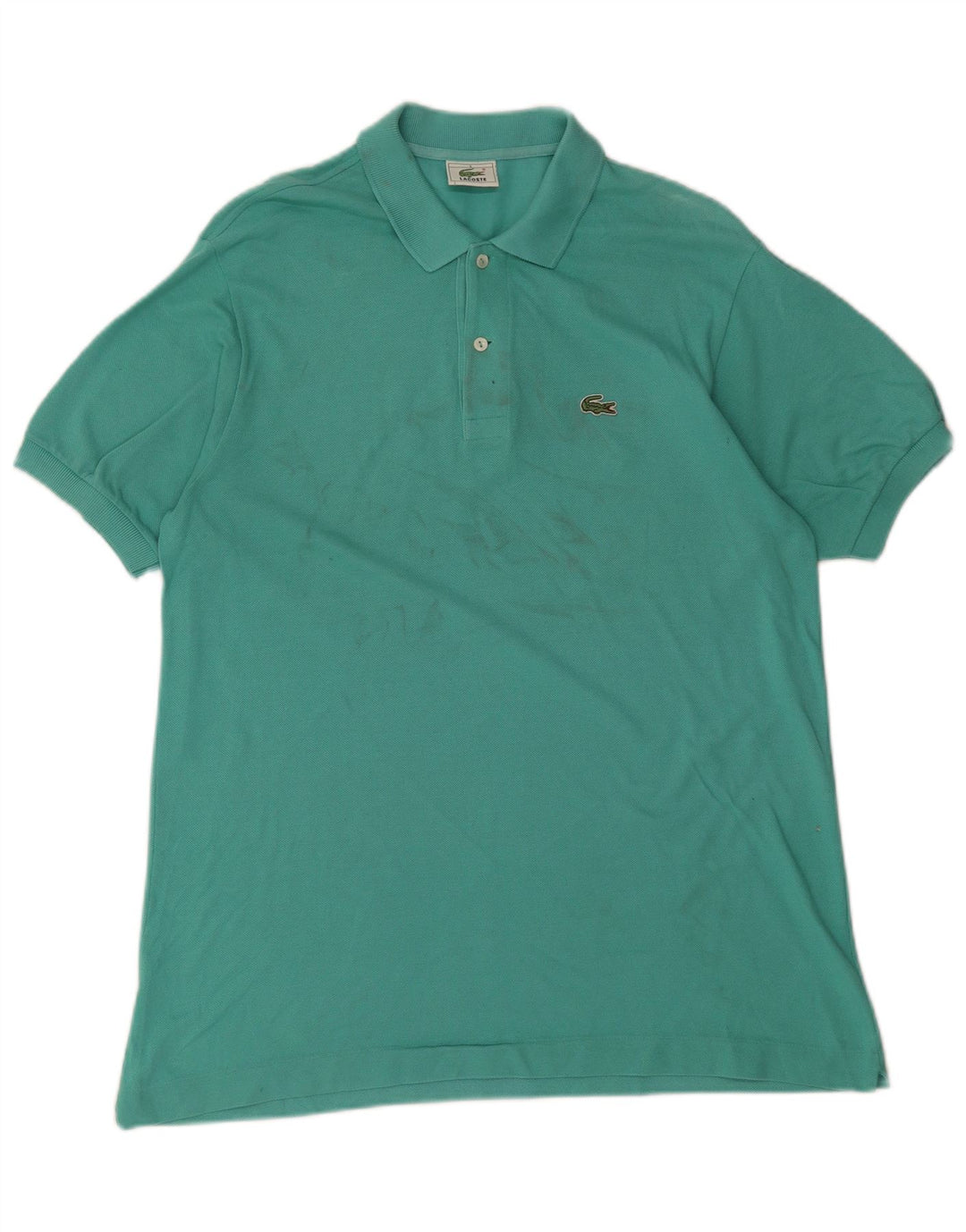 Tricou polo Lacoste pentru bărbați, mărimea 5, bumbac verde mare