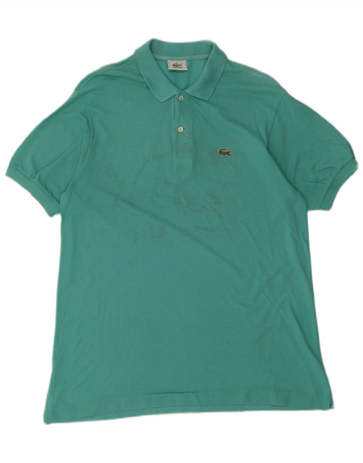 Tricou polo Lacoste pentru bărbați, mărimea 5, bumbac verde mare