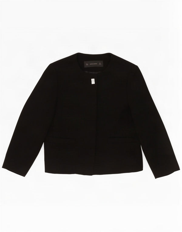Jachetă pentru femei Zara cu 1 nasture, UK 12 Medium Negru