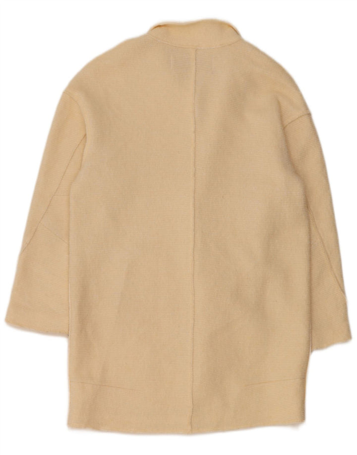 ZARA Womens Overcoat UK 14 Medium Beige