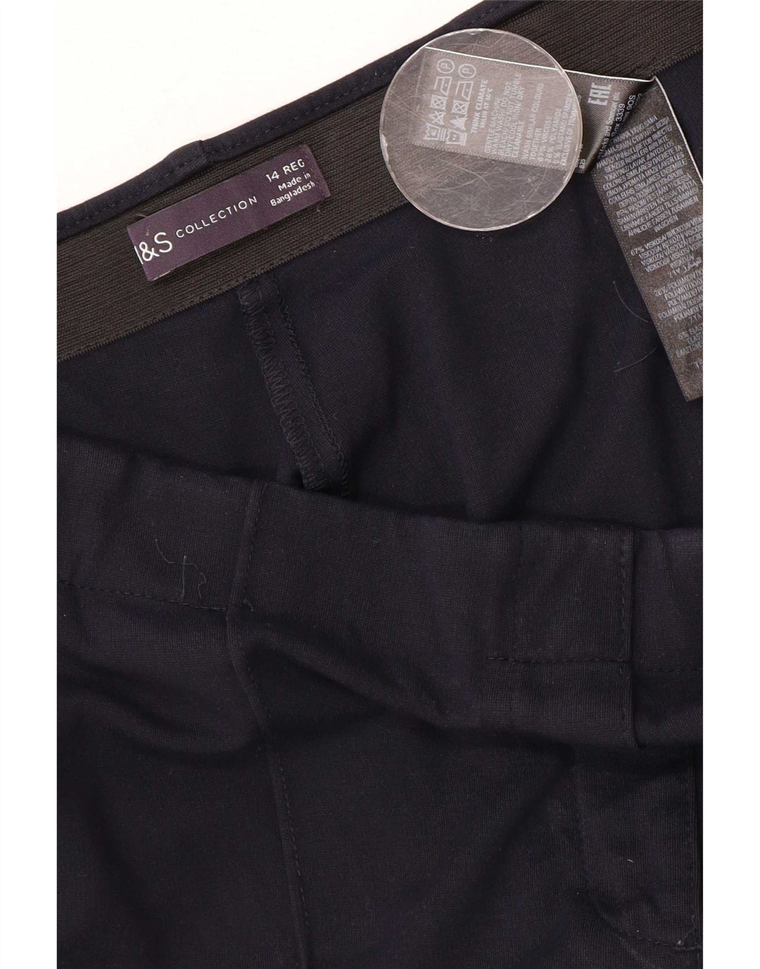 Pantaloni chino pentru femei Marks & Spencer UK 14 Medium W30 L28 Bleumarin