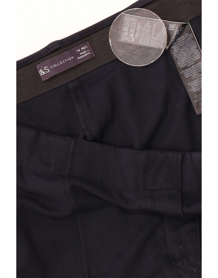 Pantaloni chino pentru femei Marks & Spencer UK 14 Medium W30 L28 Bleumarin