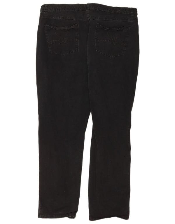 Blugi drepti pentru femei Marks & Spencer UK 18 XL W36 L28 bumbac negru