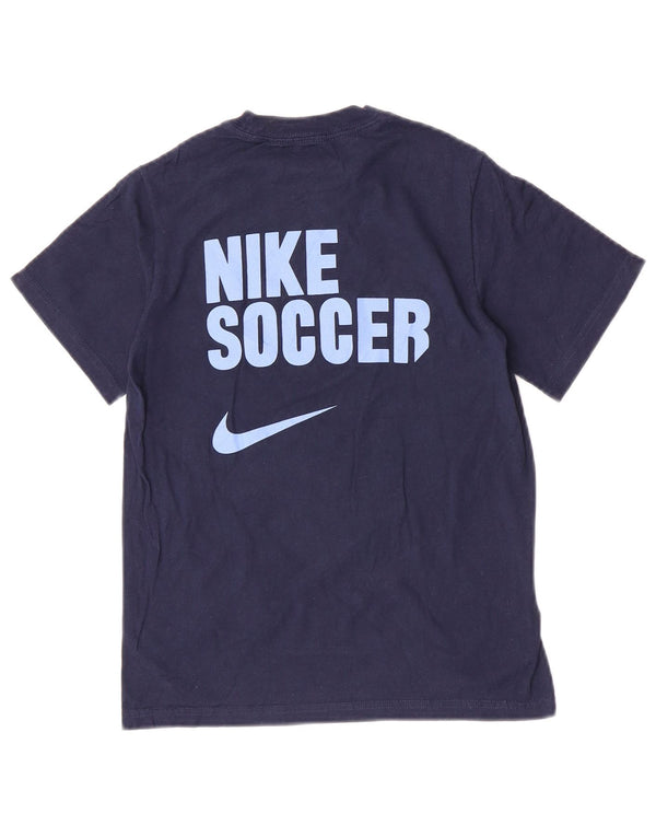 Tricou grafic Nike Diggers Soccer pentru băieți Top 8-9 ani mic, bleumarin