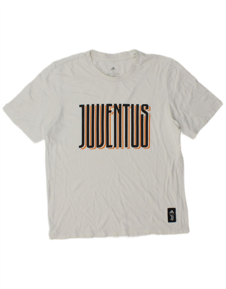 Tricou cu grafică Adidas Juventus pentru bărbați Top mic alb