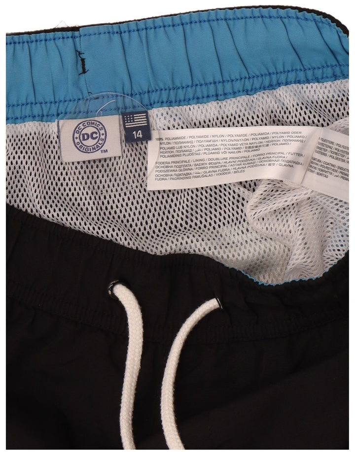 Pantaloni scurți de înot grafic pentru băieți DC 13-14 ani, negru, poliamidă color bloc