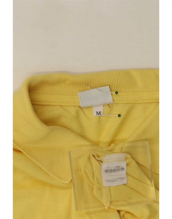 Tricou polo pentru bărbați Diadora, bumbac galben mediu