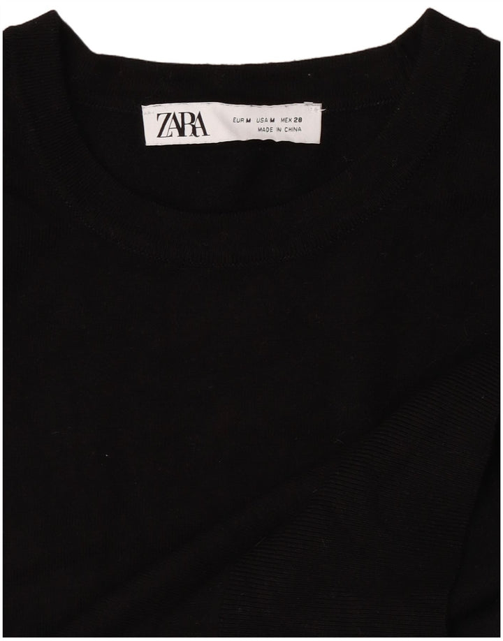 Pulover pentru damă Zara, cu gât turnut, UK 12 Medium Negru