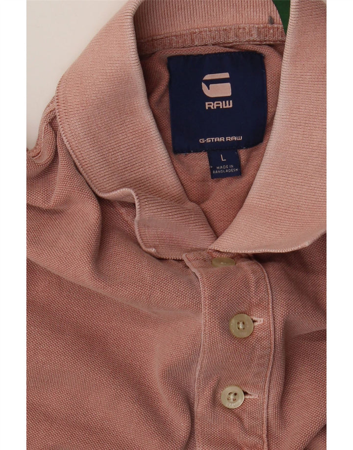 Tricou polo pentru bărbați G-Star, mare, roz