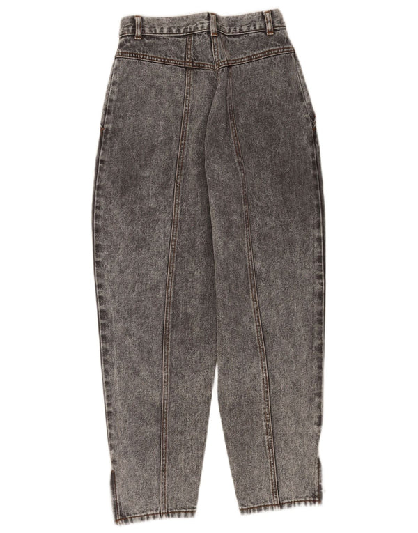 Blugi conici vintage pentru femei cu talie înaltă EU 36 Mici W26 L26 Gri