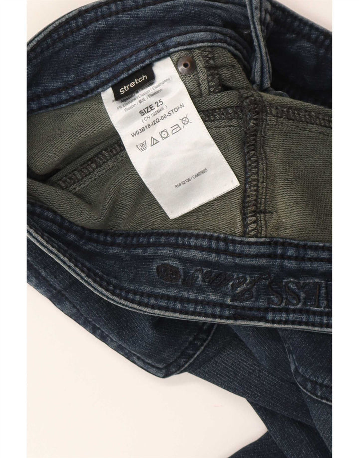 Blugi slim pentru femei Guess W25 L28 bumbac albastru