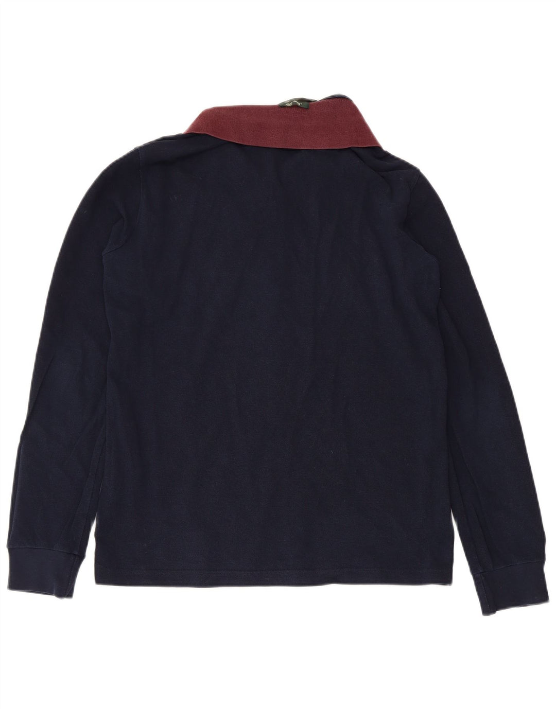 Cămașă polo pentru bărbați Fred Perry, slim fit, cu mânecă lungă, bumbac bleumarin mediu