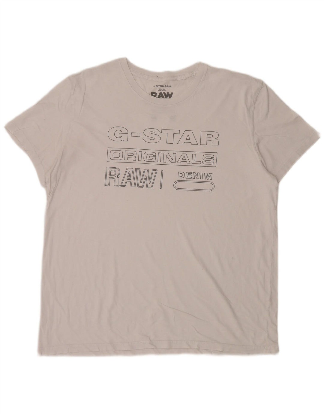 Tricou grafic pentru bărbați G-Star Top XL Alb