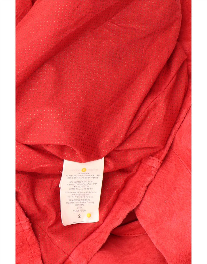 Jachetă de piele intoarsa pentru femei Cache US 2 XS piele rosie