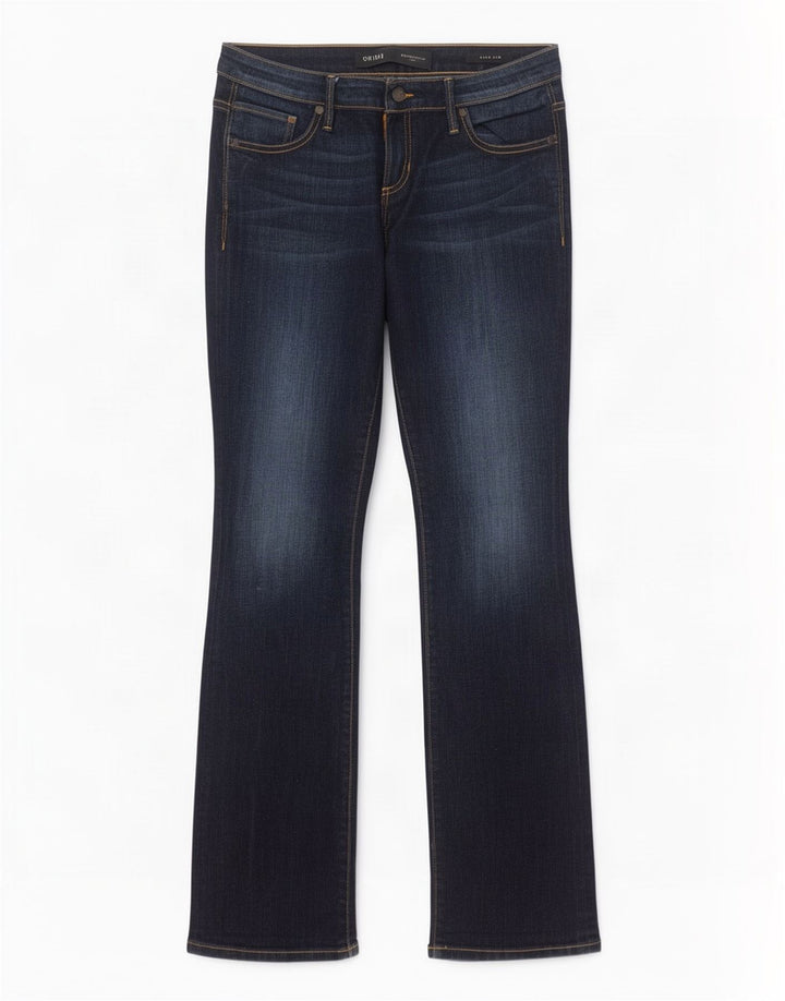 Blugi pentru femei Guess Low Bootcut W29 L33 Bumbac bleumarin