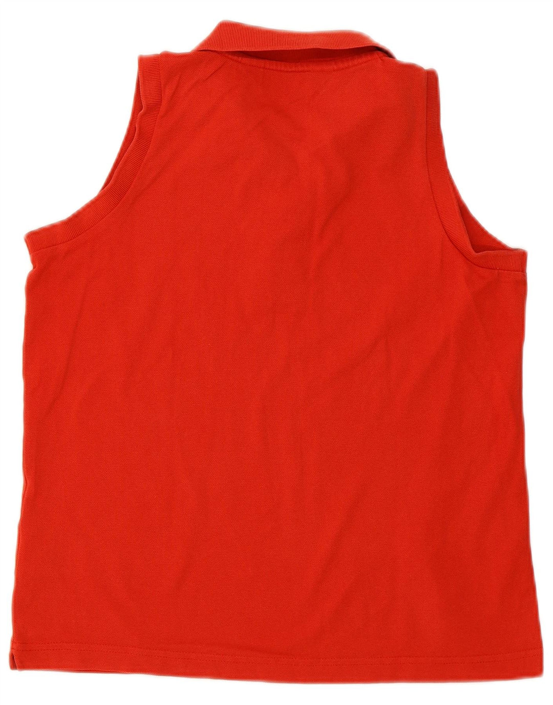 KAPPA Tricou polo fără mâneci pentru femei UK 14 Bumbac roșu mediu