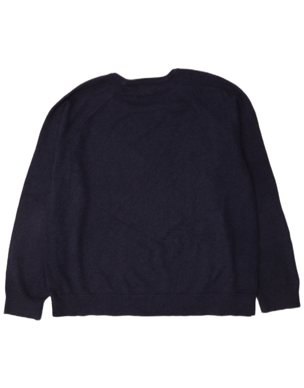 Pulover pentru bărbați L.L.Bean, cu gât crew, 2XL, bumbac bleumarin