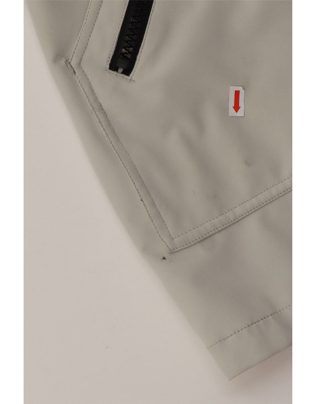 CALVIN KLEIN Jachetă de vânt cu glugă pentru femei UK 16 Poliester mare gri