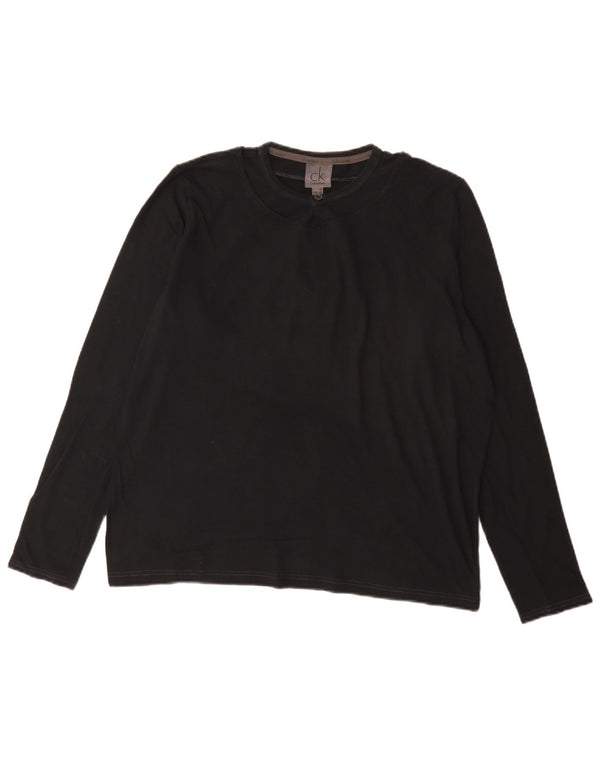 Calvin Klein Jeans Top pentru bărbați cu mânecă lungă IT 50 Medium Black