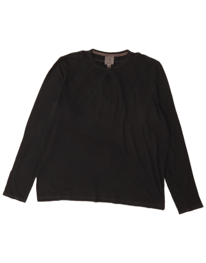 Calvin Klein Jeans Top pentru bărbați cu mânecă lungă IT 50 Medium Black