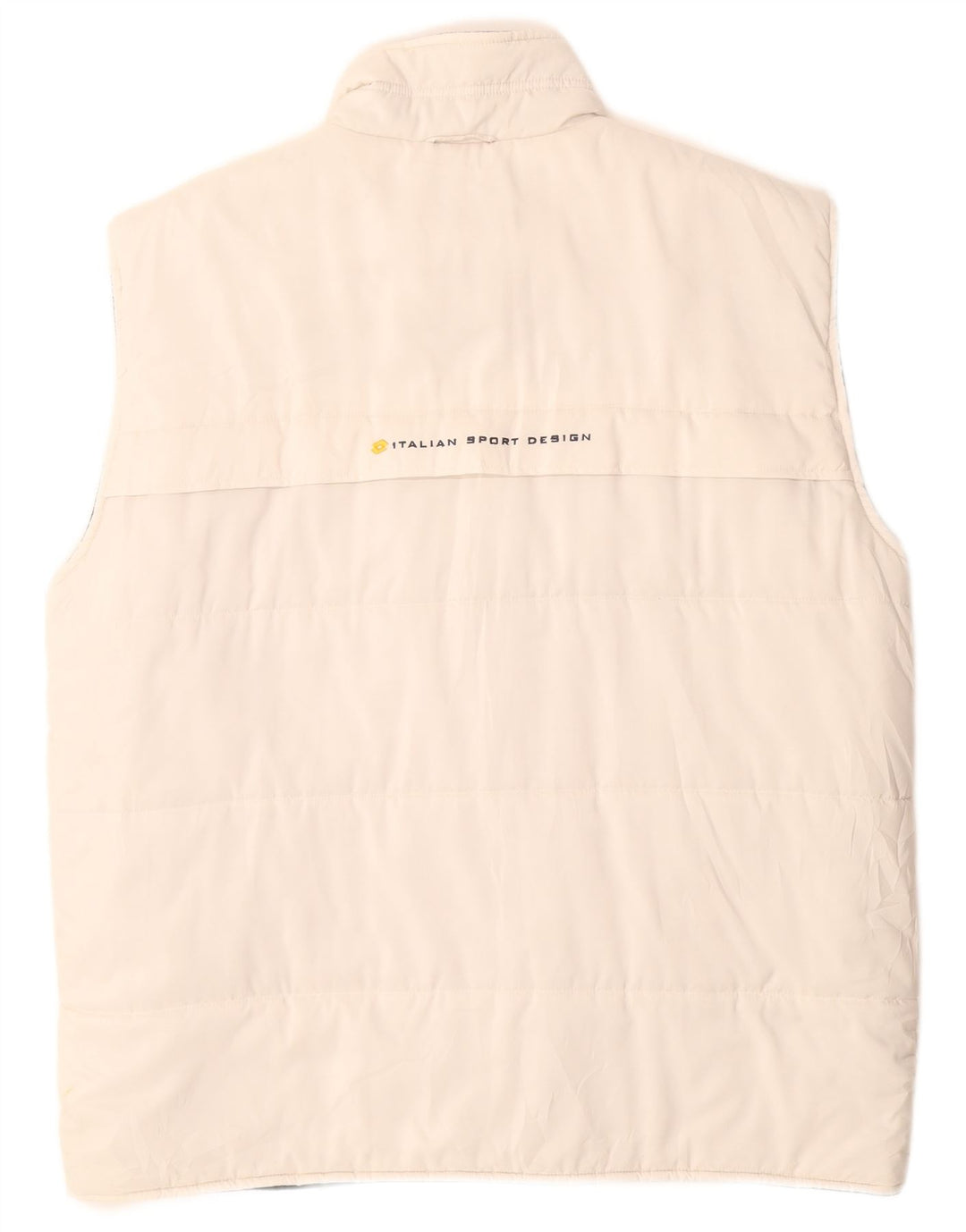 Gilet grafic căptușit pentru bărbați LOTTO IT 52 XL poliester alb