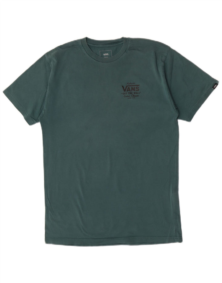 Tricou grafic Vans Classic Fit Top Bumbac verde mediu